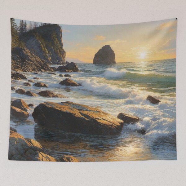 Item preview, Twilight Rocks at Sea designed and sold by afrancisCL.
