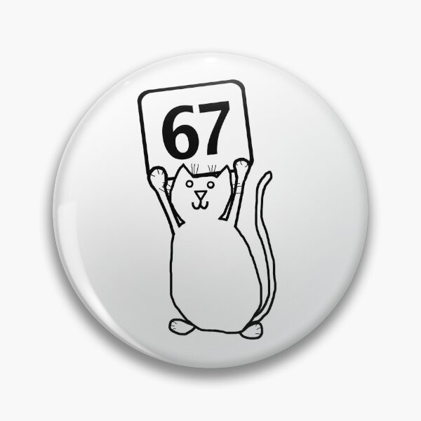 Item preview, Six Seven 67 Funny Cat 6 7 Memes designed and sold by ellenhenry.