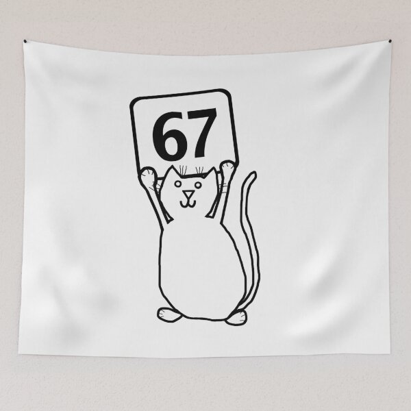 Artikelvorschau, Sechs Sieben 67 Lustige Katzen-Memes 6 7 entworfen und verkauft von ellenhenry.