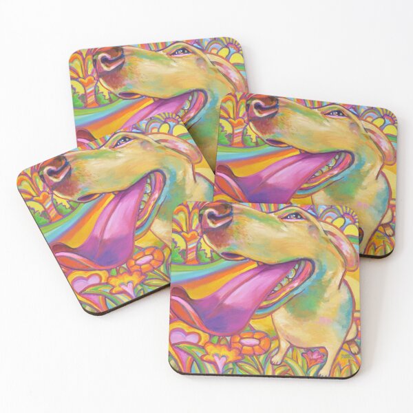 Item preview, Dog Daze of Summer Psychedelic Blond Labrador  designed and sold by myophobistoja.