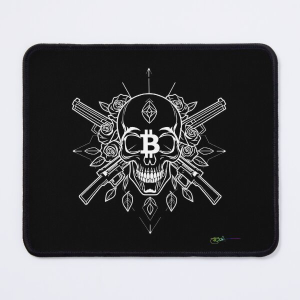 Item preview, Bitcoin Cosmic Compass Symbol – Futuristic Crypto Commander Artwork designed and sold by Benito Del Ray.