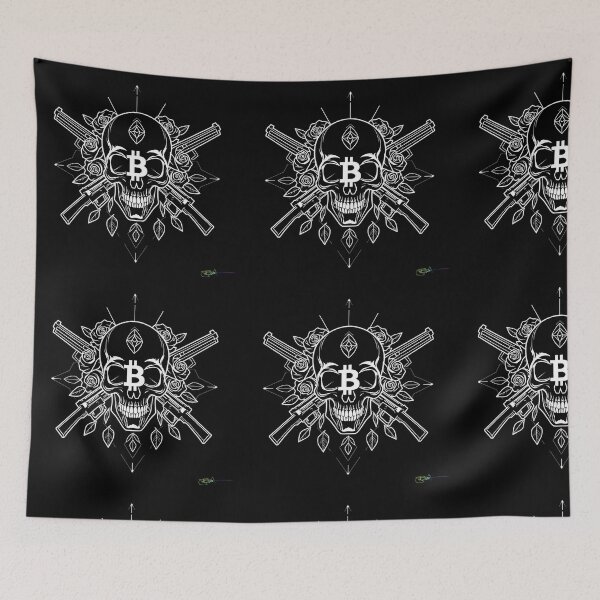 Item preview, Bitcoin Cosmic Compass Symbol – Futuristic Crypto Commander Artwork designed and sold by Benito Del Ray.