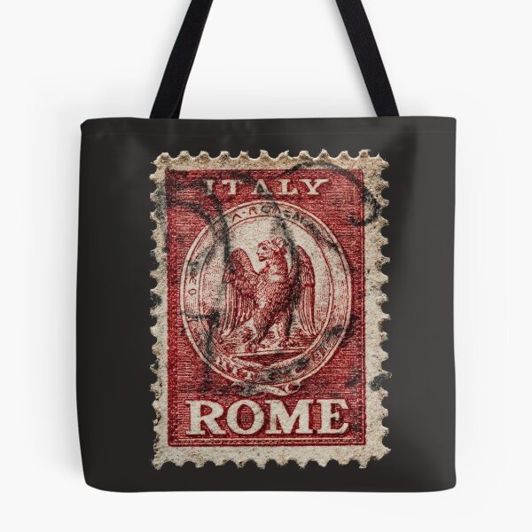 Aperçu de l'œuvre Timbre postal italien - Rome créée et vendue par Sketch-Shack.
