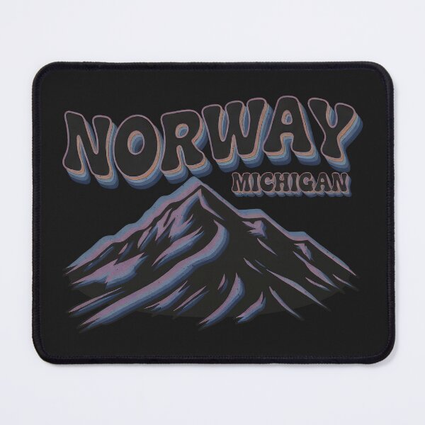 Item preview, Norway, Michigan Retro Mountain designed and sold by TheOldMittenIllustrated.