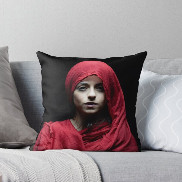 Item preview, Portrait of girl in red scarf designed and sold by dkarav.