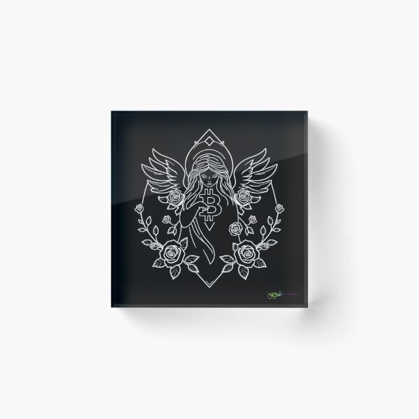 Item preview, Bitcoin Phoenix Geometry Art – Futuristic Crypto Commander Artwork designed and sold by Benito Del Ray.