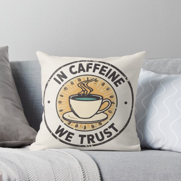 Item preview, In Caffeine We Trust – Vintage Coffee Lover Design designed and sold by Design Delinquent.