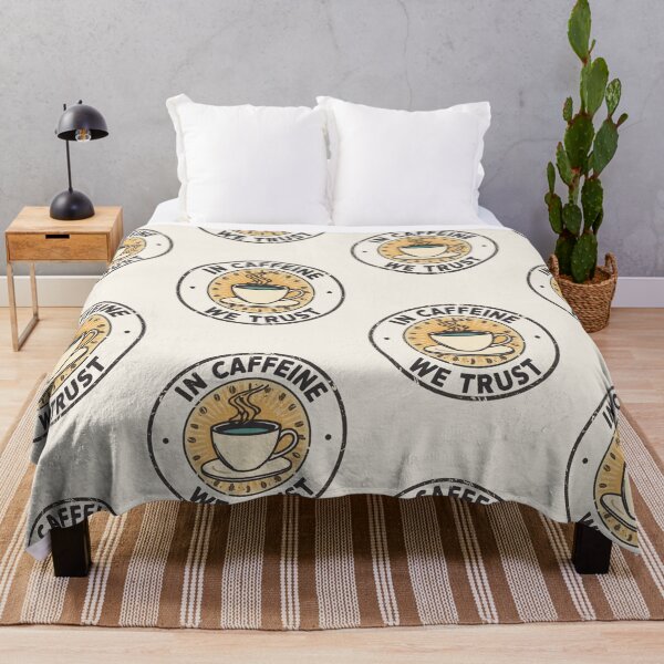 Item preview, In Caffeine We Trust – Vintage Coffee Lover Design designed and sold by Design Delinquent.