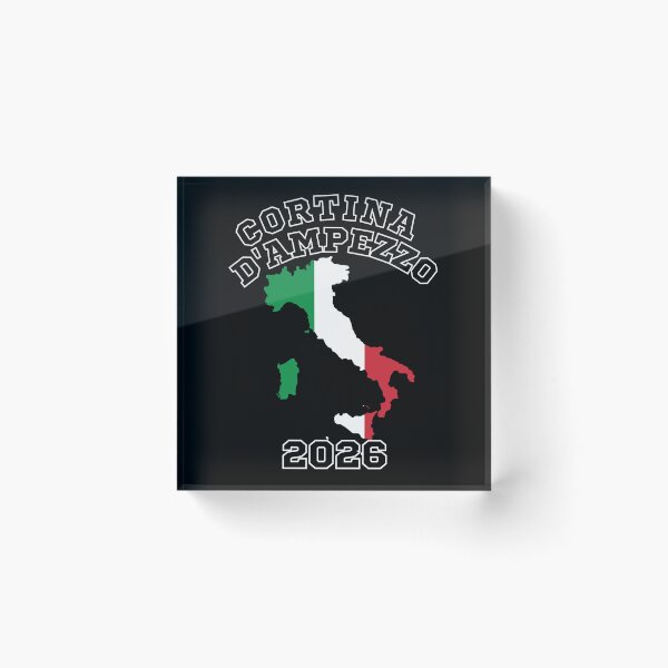 Item preview, Cortina D'Ampezzo Italy Flag Map 2026 designed and sold by legendaryskins.