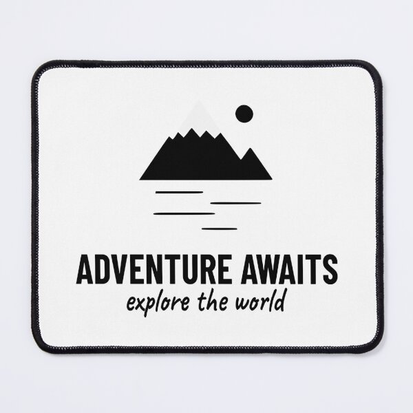 Item preview, Adventure Awaits T-Shirt - Minimalist Mountain Explore The World Graphic Tee designed and sold by Enga6.