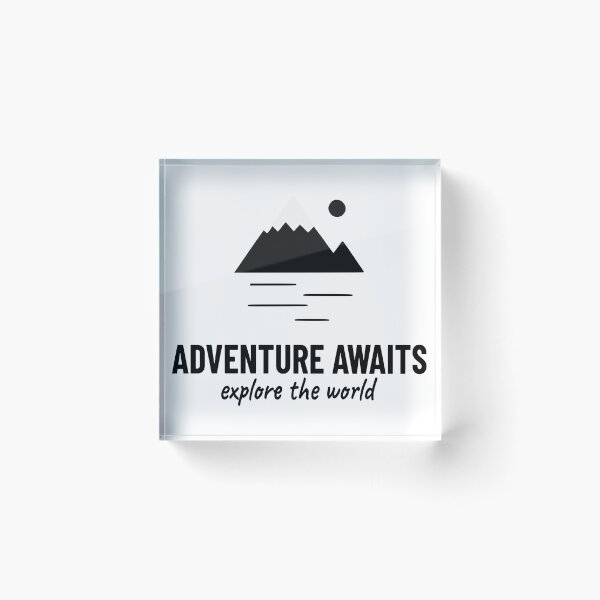 Item preview, Adventure Awaits T-Shirt - Minimalist Mountain Explore The World Graphic Tee designed and sold by Enga6.