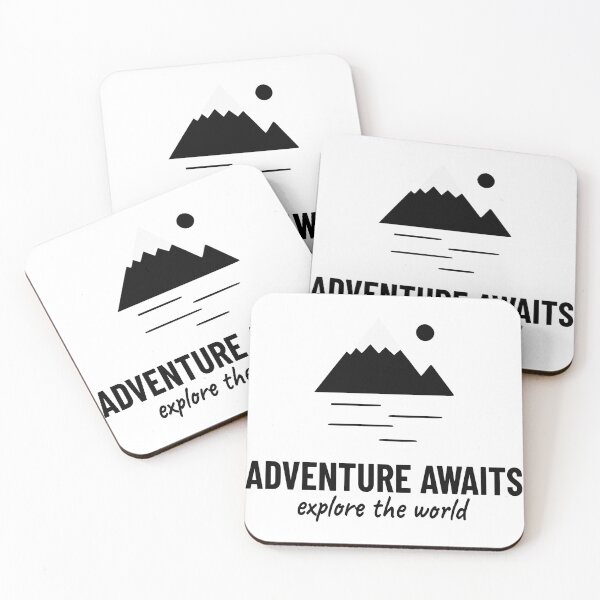 Item preview, Adventure Awaits T-Shirt - Minimalist Mountain Explore The World Graphic Tee designed and sold by Enga6.