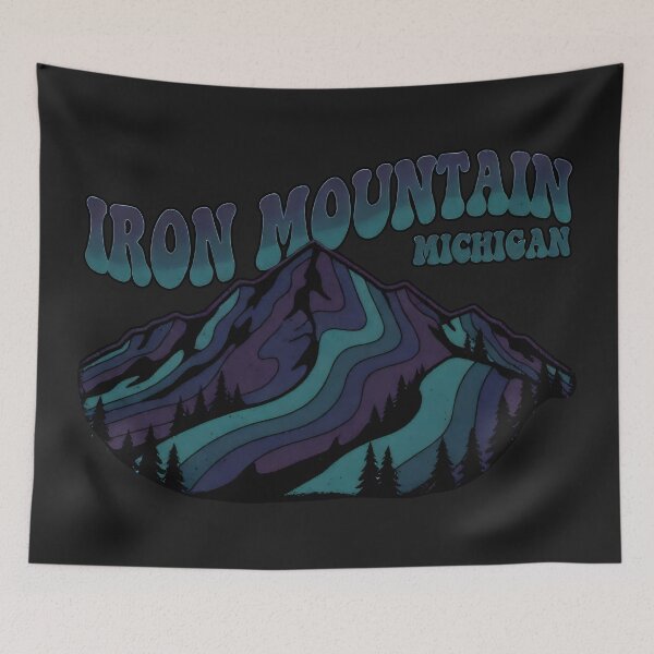 Item preview, Iron Mountain, Michigan Retro Mountain designed and sold by TheOldMittenIllustrated.