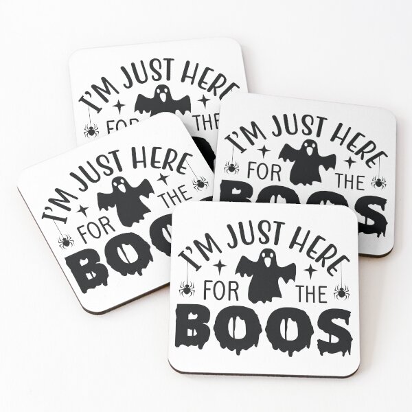 Item preview, I'm Just Here for the Boos - Funny Halloween Drinking Pun designed and sold by FuzionRaptor.