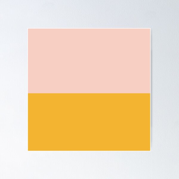 Item preview, Blush Pink and Mustard Yellow Minimalist Color Block 2 designed and sold by kierkegaard.