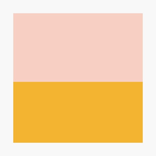 Item preview, Blush Pink and Mustard Yellow Minimalist Color Block 2 designed and sold by kierkegaard.