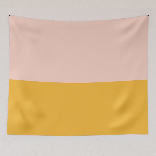 Item preview, Blush Pink and Mustard Yellow Minimalist Color Block 2 designed and sold by kierkegaard.