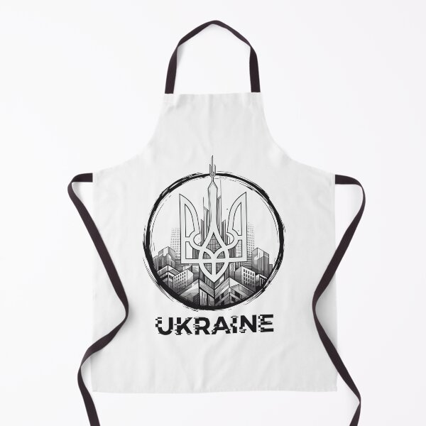 Item preview, Stylized Ukrainian Trident Cityscape Emblem designed and sold by RGShirtWorks.