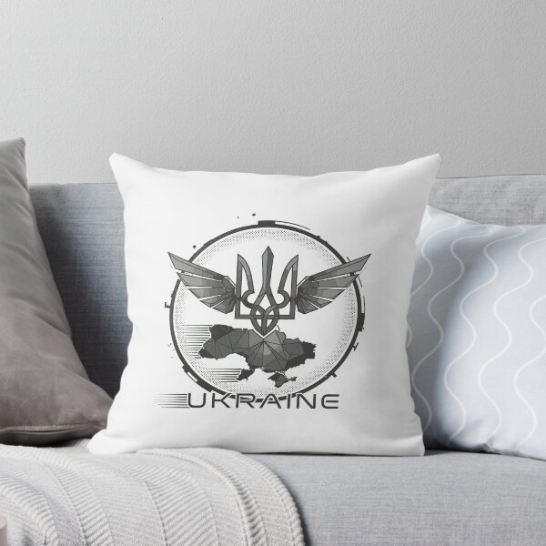 Item preview, Stylized Winged Ukrainian Trident and Map Emblem designed and sold by RGShirtWorks.