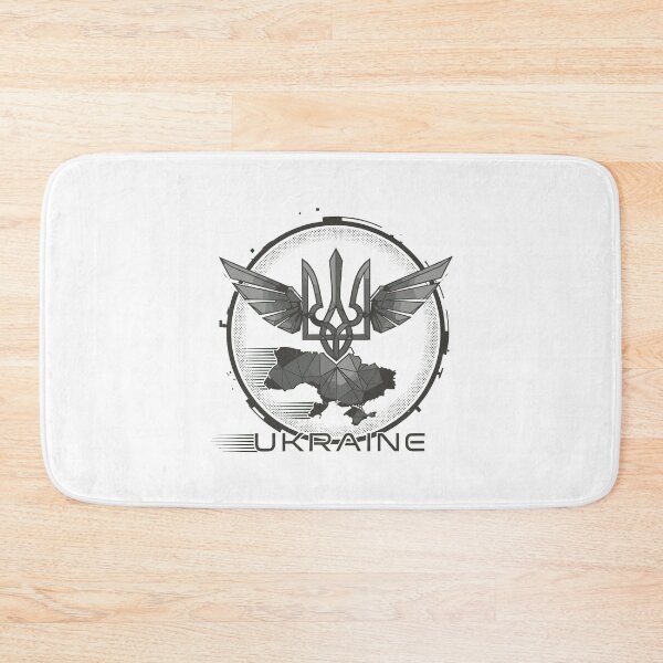 Item preview, Stylized Winged Ukrainian Trident and Map Emblem designed and sold by RGShirtWorks.