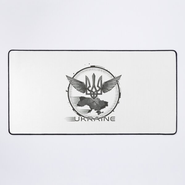 Item preview, Stylized Winged Ukrainian Trident and Map Emblem designed and sold by RGShirtWorks.
