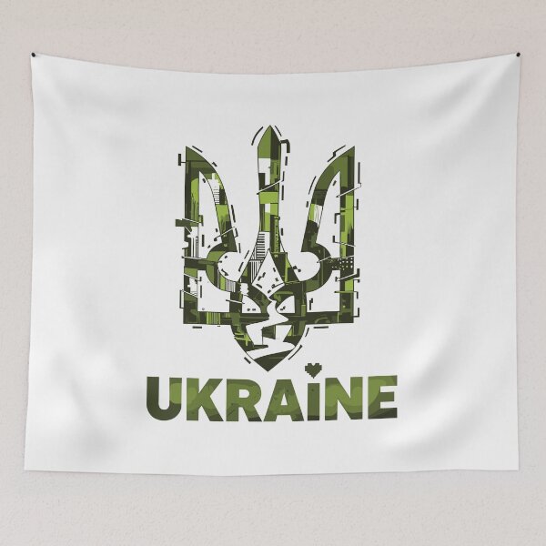 Item preview, Ukraine Tryzub Camouflage Emblem designed and sold by RGShirtWorks.
