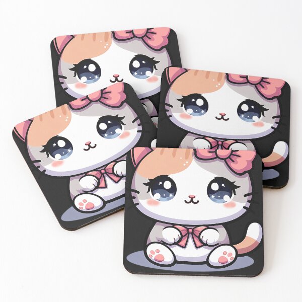 Item preview, Aesthetic Kitten With Pink Bow designed and sold by Hinkla9Con.