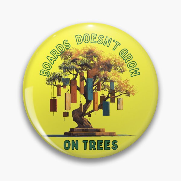 Item preview, Boards Don't Grow on Trees - Eco-Conscious graphic with Bonsai and Wood Motif designed and sold by ChefsSpicyFits.