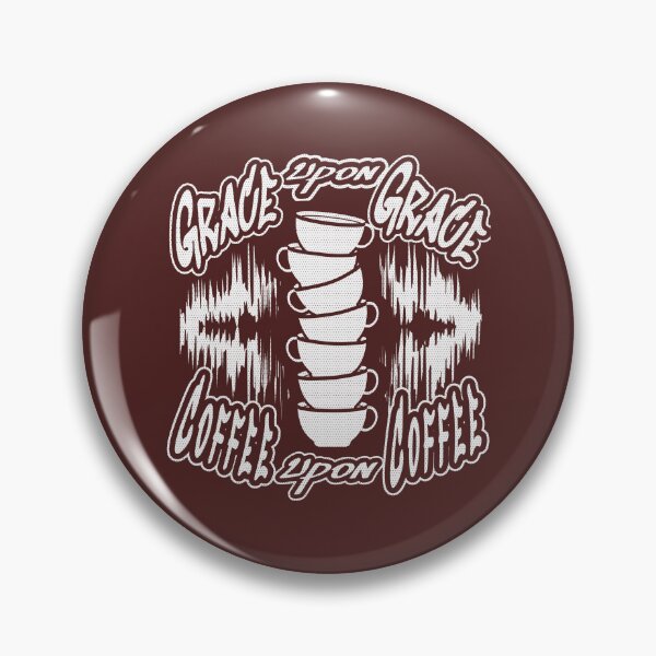 Item preview, Coffee upon Coffee - Modern Christian Abstract coffee cup Art – Grace Upon Grace Bible Verse John 1:16 | white designed and sold by ZechJohnRB.