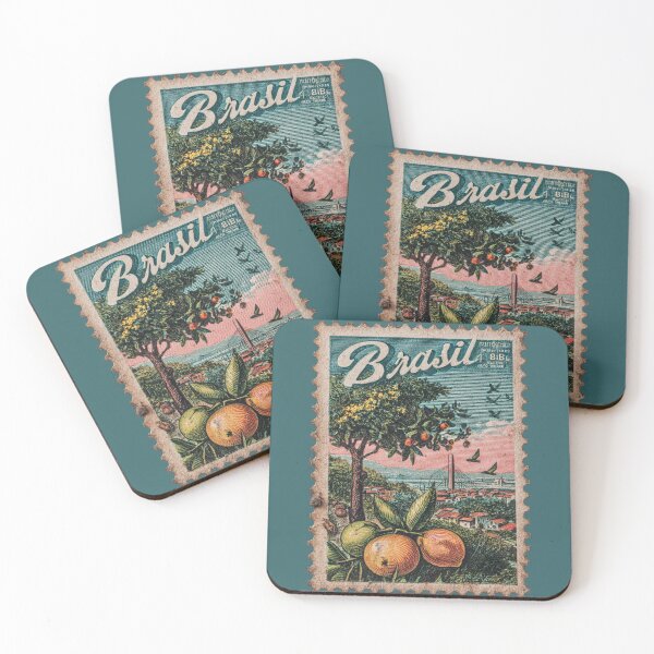 Item preview, Brasil Postal Stamp  designed and sold by Sketch-Shack.