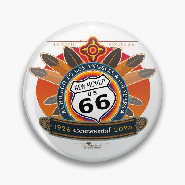 Item preview, Route 66 Centennial Feathered Circle New Mexico designed and sold by George Brudos.
