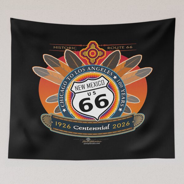 Item preview, Route 66 Centennial Feathered Circle New Mexico designed and sold by George Brudos.