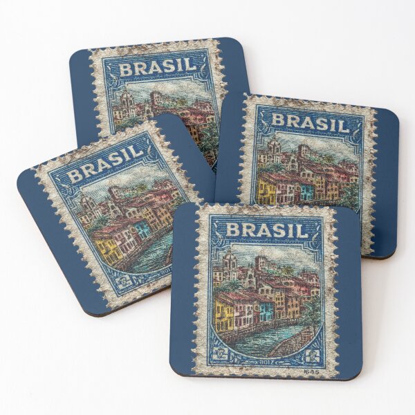 Item preview, Brasil Postal Stamp  designed and sold by Sketch-Shack.