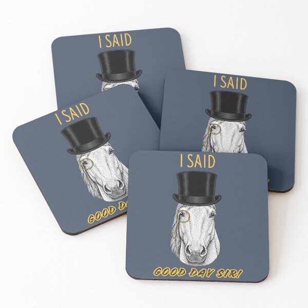 Item preview, I Said Good Day Sir! Horse in a Monocle and Top Hat designed and sold by Marsh & Lump.