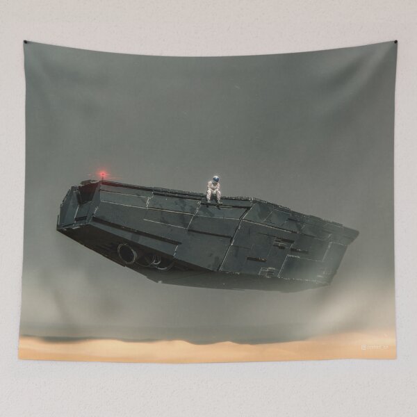 Item preview, Peacefully Lost - Sci Fi Art by Arshad T P designed and sold by Arshad T P.
