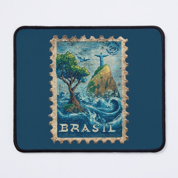 Item preview, Brasil Postal Stamp  designed and sold by Sketch-Shack.