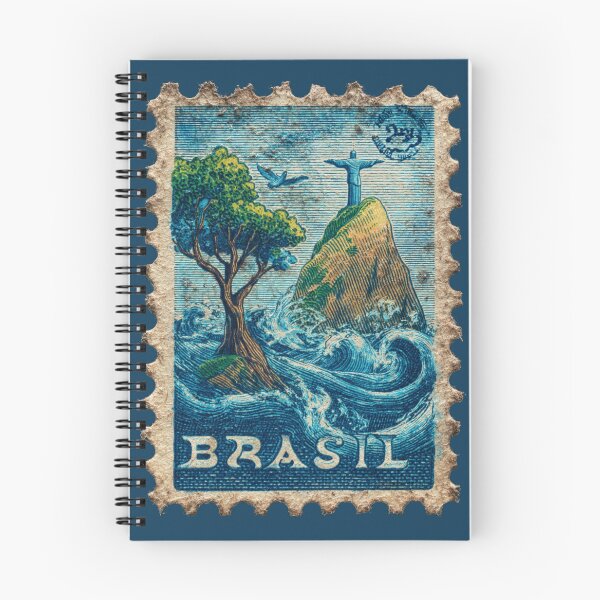 Item preview, Brasil Postal Stamp  designed and sold by Sketch-Shack.