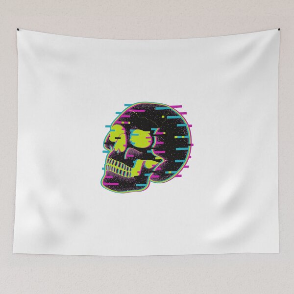Item preview, Glitchy Skull designed and sold by SnorkleSupply.