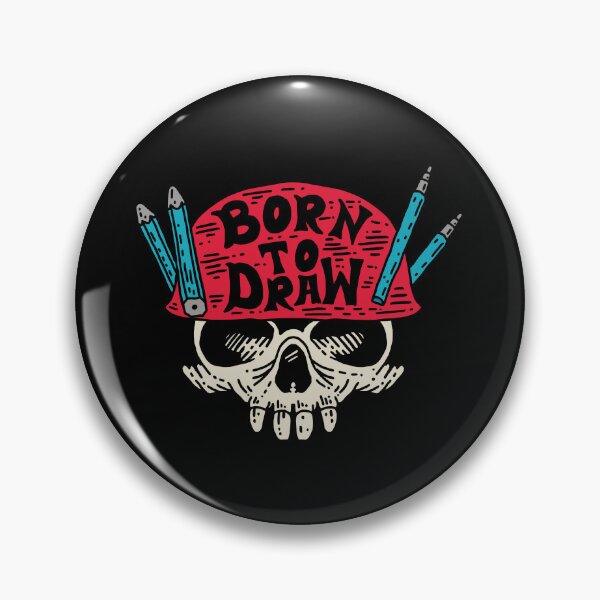 Item preview, Born To Draw – Skull Artist Helmet designed and sold by Kamran-Sharjeel.
