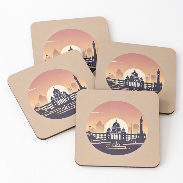 Item preview, Bangalore Skyline Minimalist Art Print designed and sold by Kanyaaa.