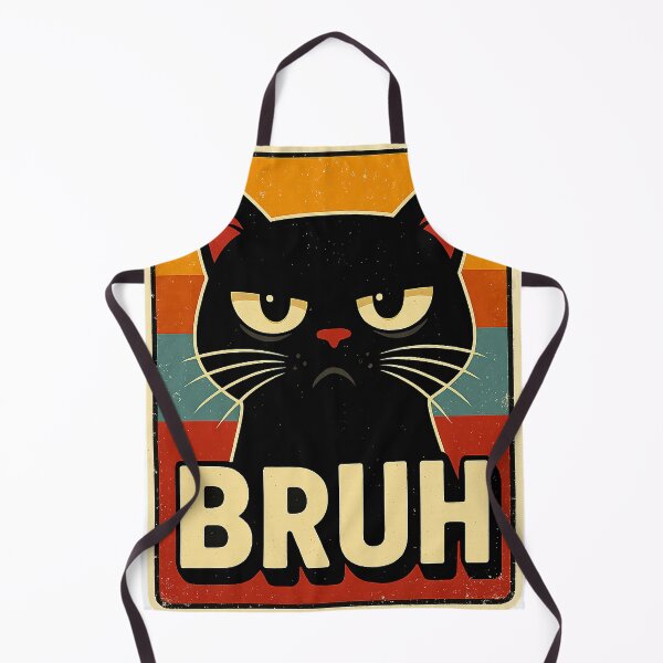 Artikelvorschau, BRUH Meme Schwarze Katze Lustiges sarkastisches Gesicht entworfen und verkauft von TAKATAKATOUM.