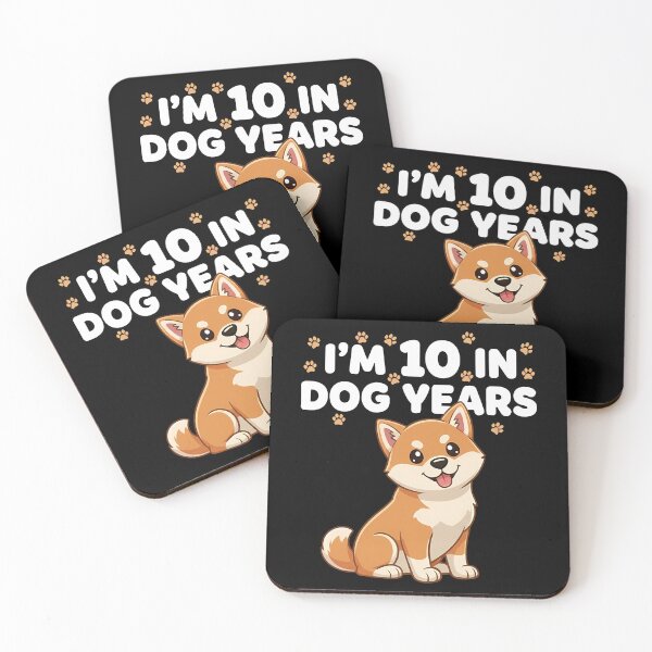 Item preview, 10 In Dog Years 70th Birthday Shiba Inu designed and sold by k3rstman1.