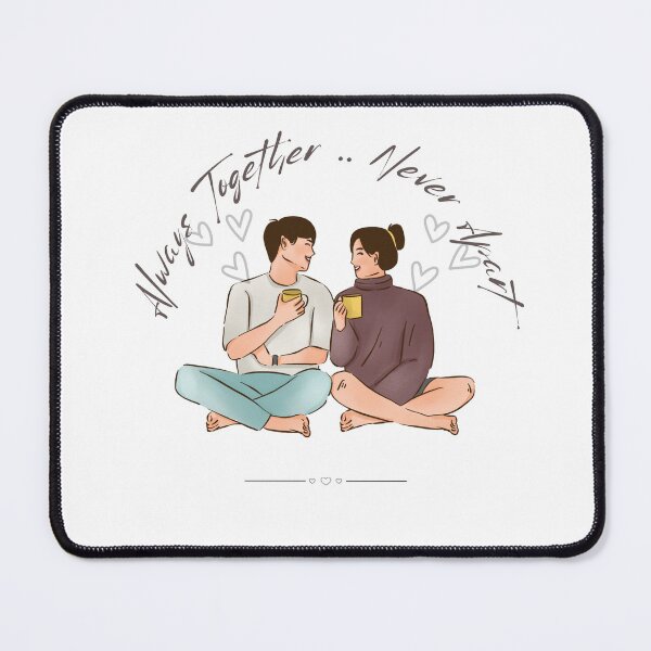 Item preview, Always Together, Never Apart – Romantic Couple Illustration | Cozy Love Art designed and sold by Love-To-Create.