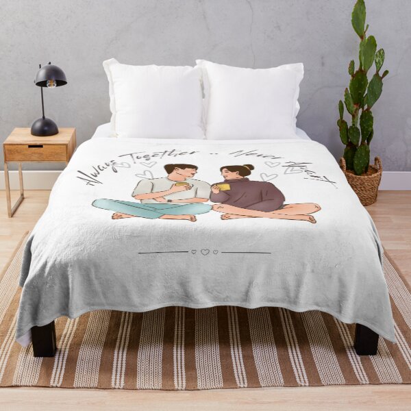 Item preview, Always Together, Never Apart – Romantic Couple Illustration | Cozy Love Art designed and sold by Love-To-Create.