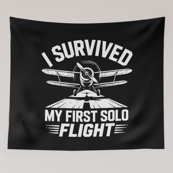 Item preview, I Survived My First Solo Flight Aviation designed and sold by k3rstman1.