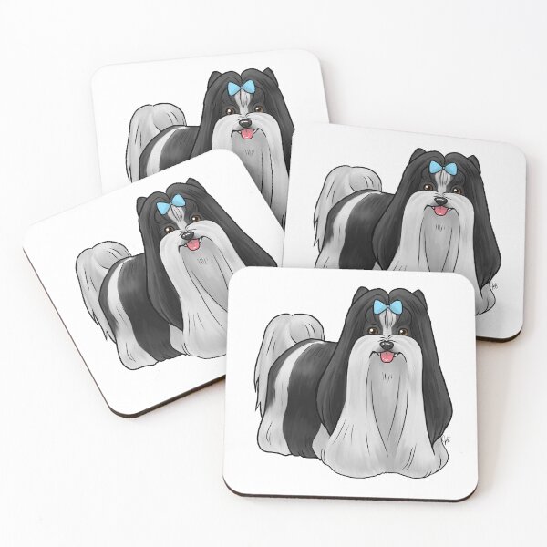 Item preview, Dog - Biewer Terrier - Show Cut Black and White designed and sold by Jennifer Stolzer.