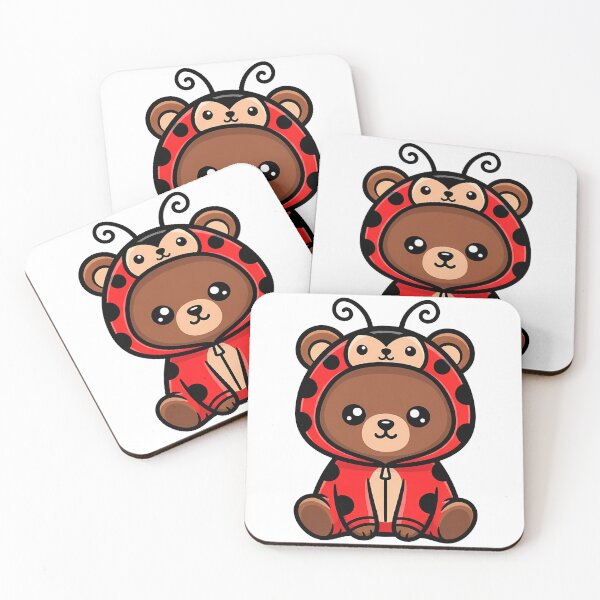 Item preview, Cute Bear Ladybug Costume Kawaii designed and sold by k3rstman1.