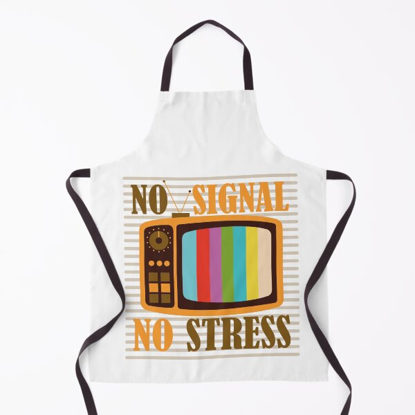 Item preview, Vintage Television No Signal No Stress Funny Retro Quote designed and sold by ilyanadesign.