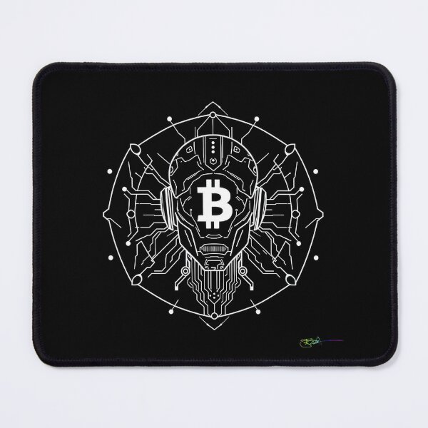 Item preview, Bitcoin Matrix Geometry – Futuristic Crypto Commander Artwork designed and sold by Benito Del Ray.