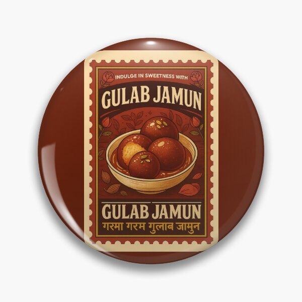 Item preview, Gulab Jamun Vintage Poster | Indian Dessert Art Print | Retro Food Kitchen Wall Decor designed and sold by The Uphaar Store.